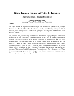 Filipino Language Teaching and Testing for Beginners: The
