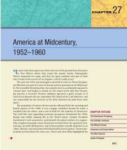 America at Midcentury, 1952&ndash;1960