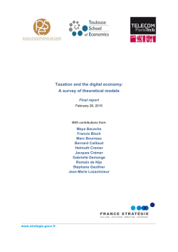 Taxation and the digital economy: A survey of