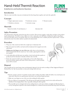 Hand-Held Thermit Reaction