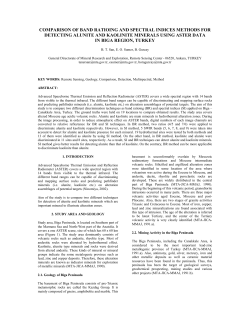 COMPARISON OF BAND RATIOING AND SPECTRAL INDICES