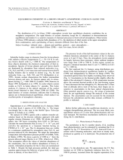 L59 EQUILIBRIUM CHEMISTRY IN A BROWN DWARF`S