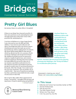 Fall 2014 - Memorial Sloan Kettering Cancer Center