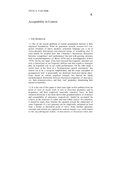 Acceptability in Context