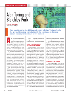 Alan Turing and Bletchley Park