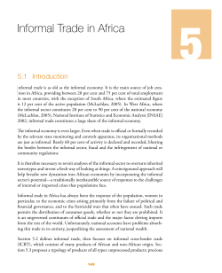 Chapter 5: Informal Trade in Africa