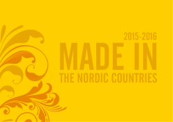 MADE IN the Nordic Countries 2015