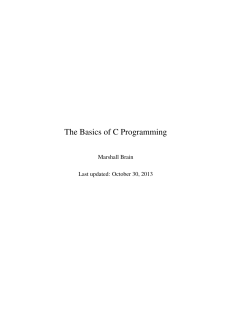 The Basics of C Programming
