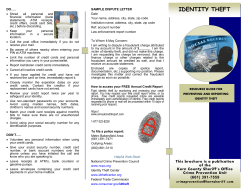 Identity Theft - Kern County Sheriff`s Office