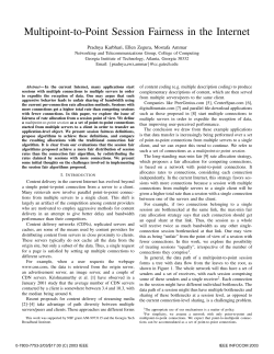 Multipoint-to-Point Session Fairness in the Internet