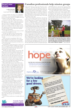 Canadian professionals help mission groups