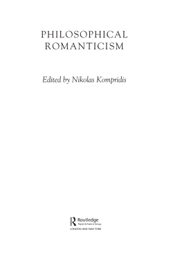Philosophical Romanticism