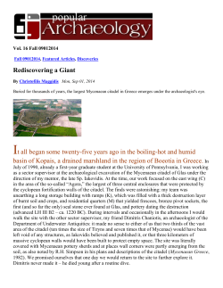 Rediscovering a Giant It all began some twenty-five years