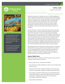 TIPS MOLD AVOIDANCE