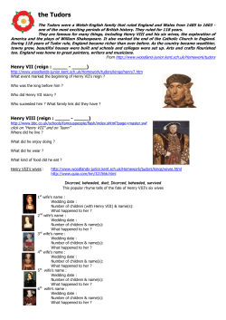 the tudors - Michelle Henry