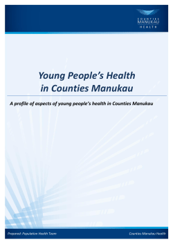 2014 Young people`s health in Counties Manukau
