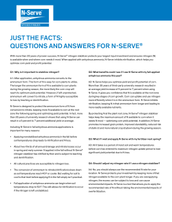 Just the Facts: Questions and answers For n-serve