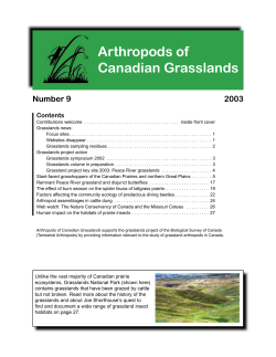Arthropods of Canadian Grasslands