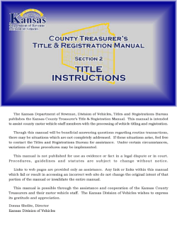 Section 2 - Kansas Department of Revenue