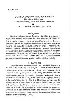 The tailors of Mombasa