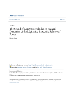 The Sound of Congressional Silence: Judicial Distortion