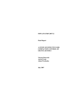 A Study of Effective Soil Compaction Control of - Purdue e-Pubs