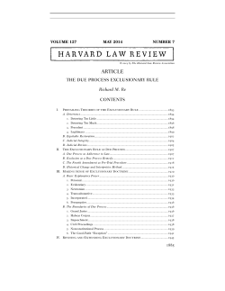 The Due Process Exclusionary Rule