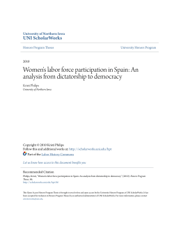 Women`s labor force participation in Spain