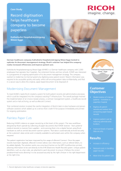 Record digitisation helps healthcare company to become