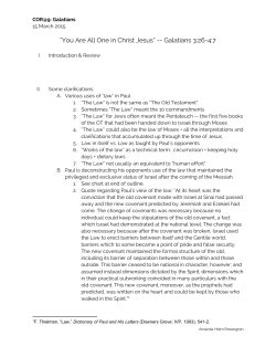 Galatians 3:26-4:7 - Church of the Redeemer