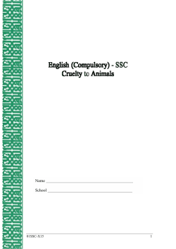 English Compulsory - Student`s Booklet