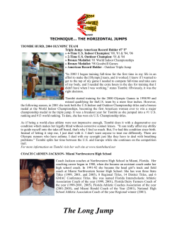 Horizontal Jumps - National Scholastic Athletics Foundation