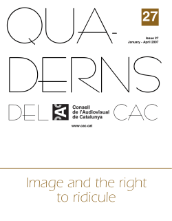 Image and the right to ridicule