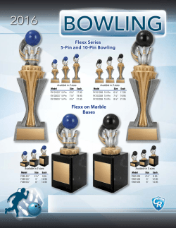 Flexx Series 5-Pin and 10-Pin Bowling Flexx on Marble Bases