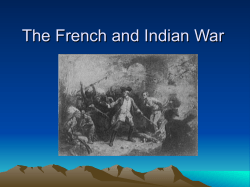 The French and Indian War