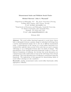 Measurement Scales and Welfarist Social Choice