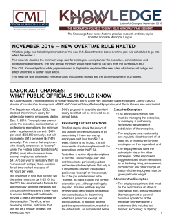 Labor Act Changes: What Public Officials Should Know