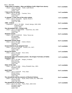 5,000 miles to freedom : Ellen and William Craft`s flight from slavery