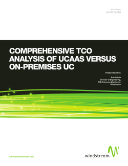 Comprehensive TCO Analysis of UCaaS versus On