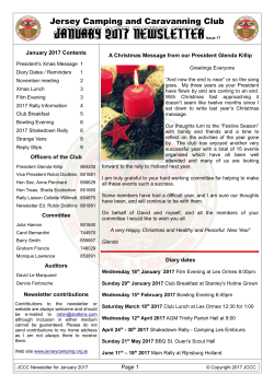 January 2017 Newsletterissue 17