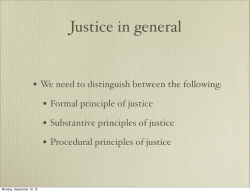 Procedural justice - RIT