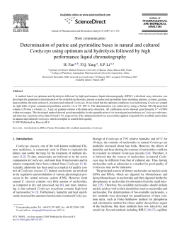Determination of purine and pyrimidine bases in natural and