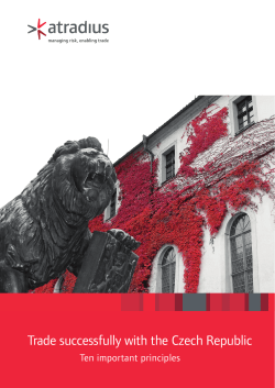 Trade successfully with the Czech Republic