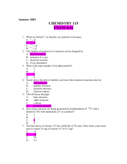 CHEMISTRY 115 EXAM 4(A)