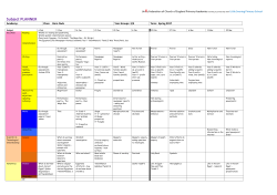 Barn Owl learning planner spring 2017