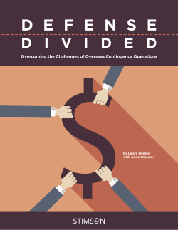 Defense Divided - Stimson Center
