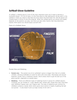 Softball Glove Guideline