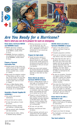 Are You Ready for a Hurricane?