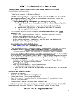 Graduation Packet