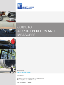 Guide to Airport performAnce meAsures - ACI-LAC
